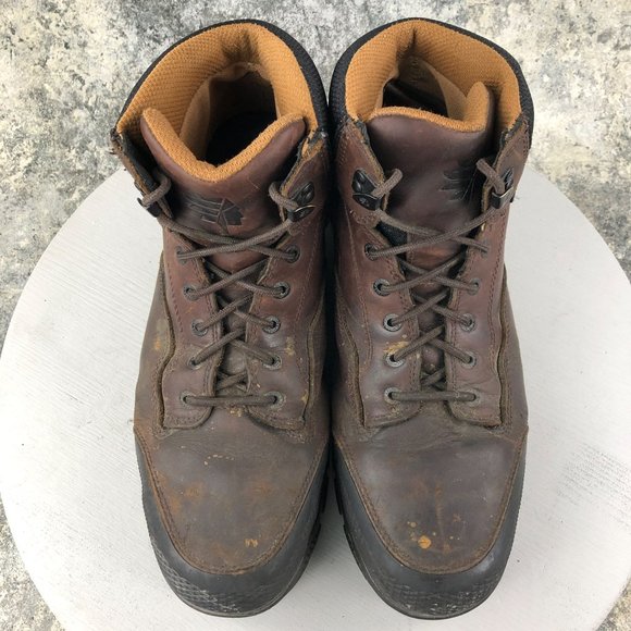 LaCrosse Men's 14 WIDE Adamas HD 6" Brown Leather Steel Toe Work Boots 460015 - Picture 3 of 16
